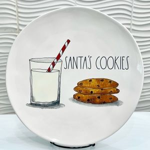 Rae Dunn SANTA’S COOKIES Plate🥛🍪
